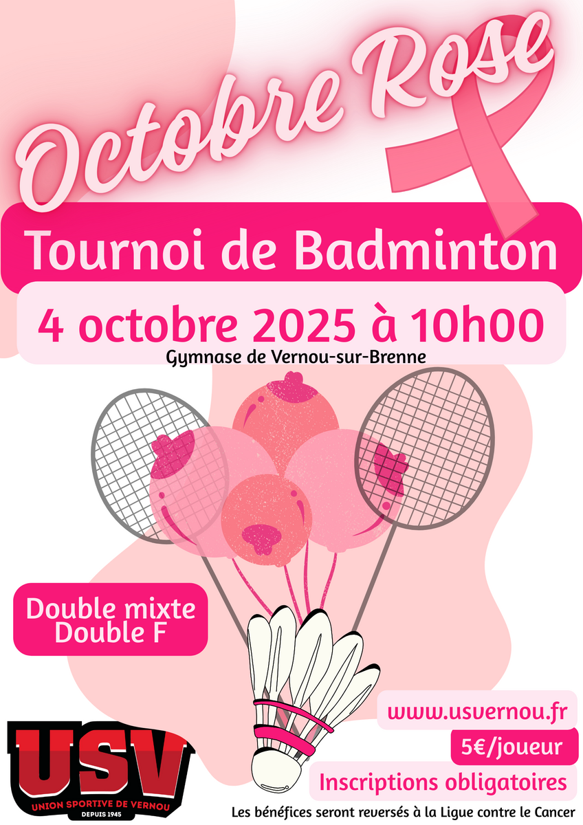 Tournoi de Badminton - Octobre rose