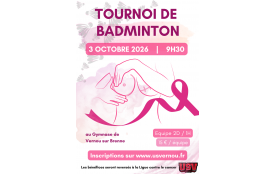 3ème Tournoi Badminton - Octobre Rose 2026